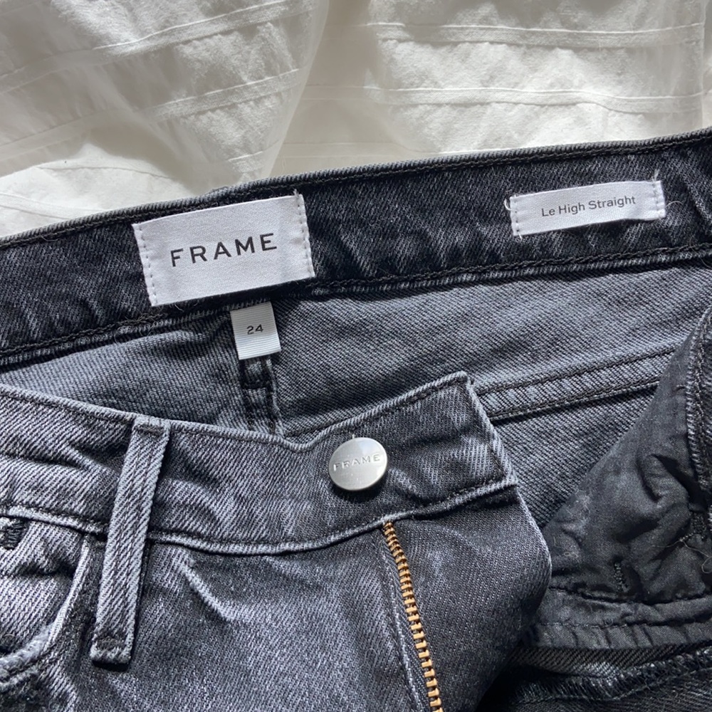 FRAME LE HIGH STRAIGHT JEAN - Picture 2 of 5